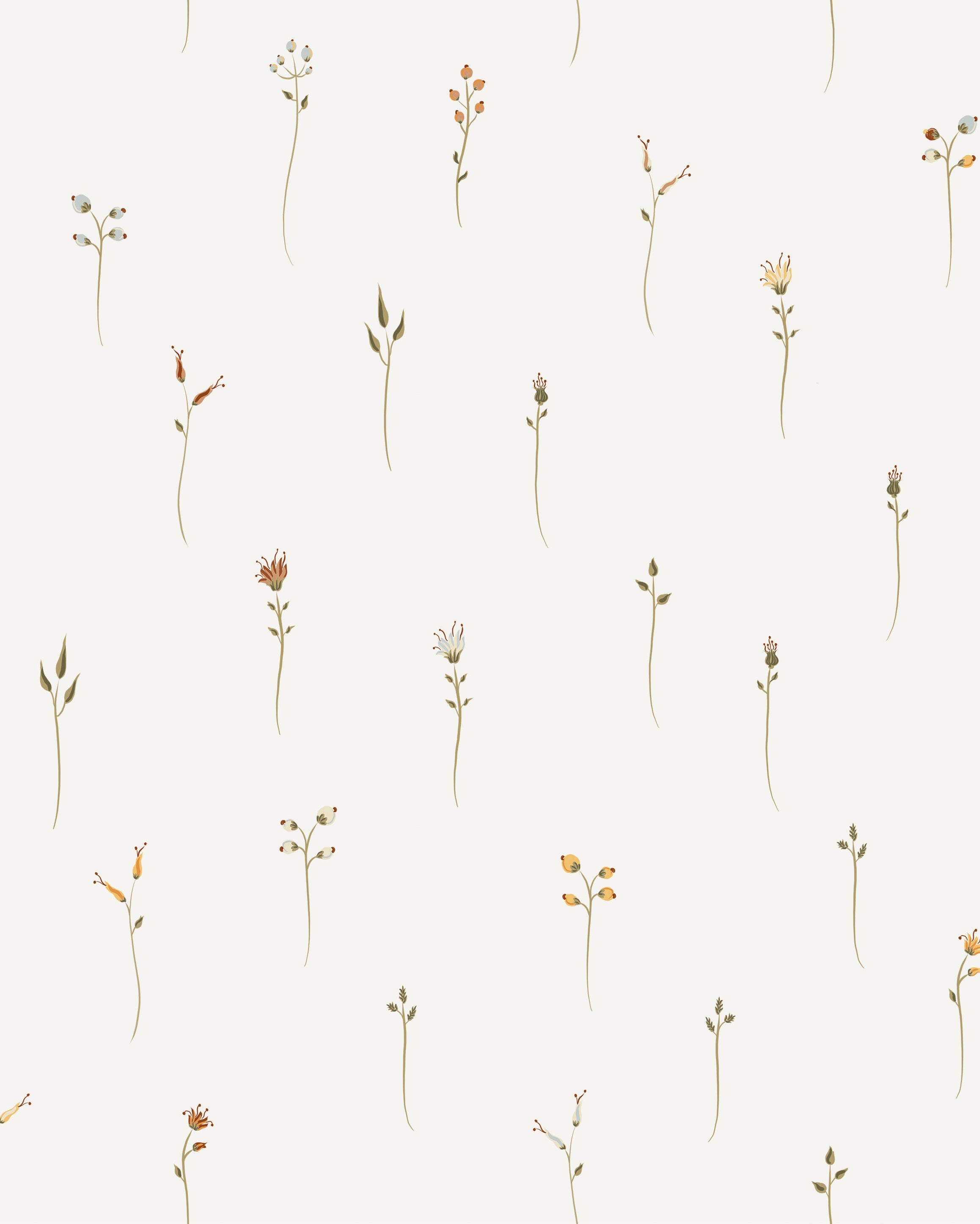 Floral Rain Wallpaper
