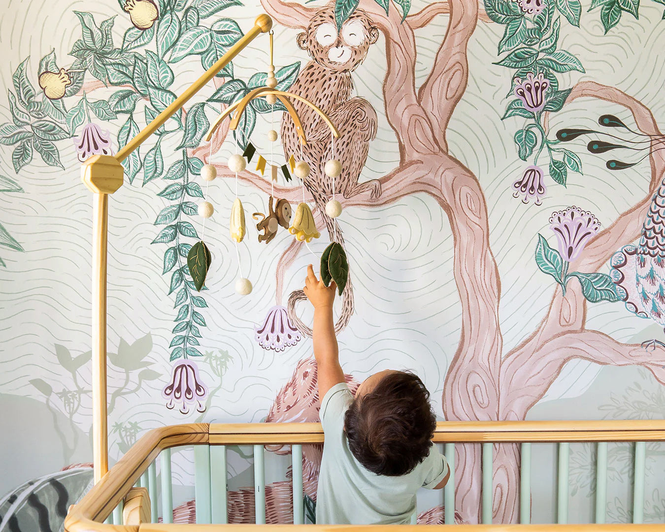 Lively Menagerie Wall Mural