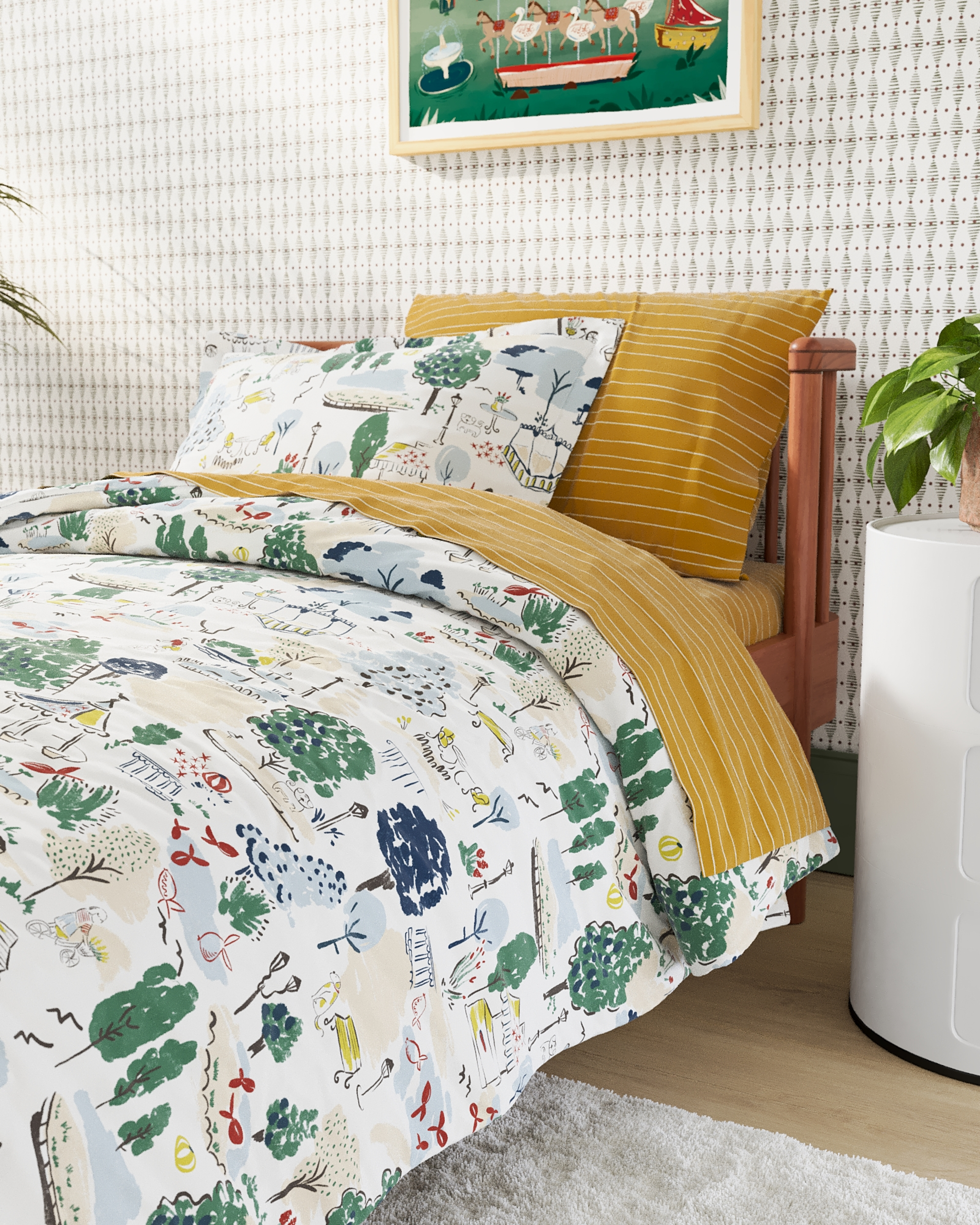 Tuileries Twin Duvet Cover Set