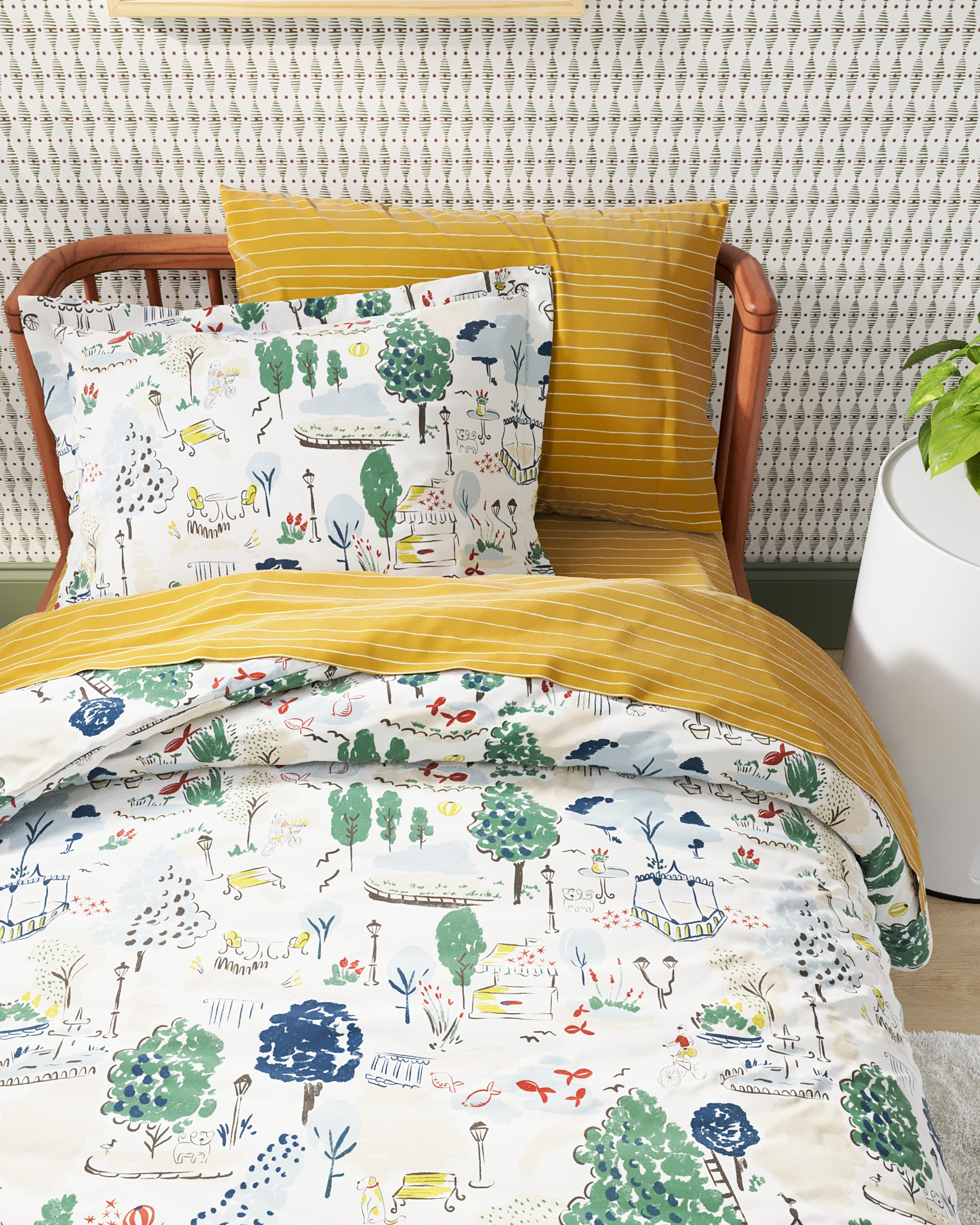 Tuileries Twin Duvet Cover Set