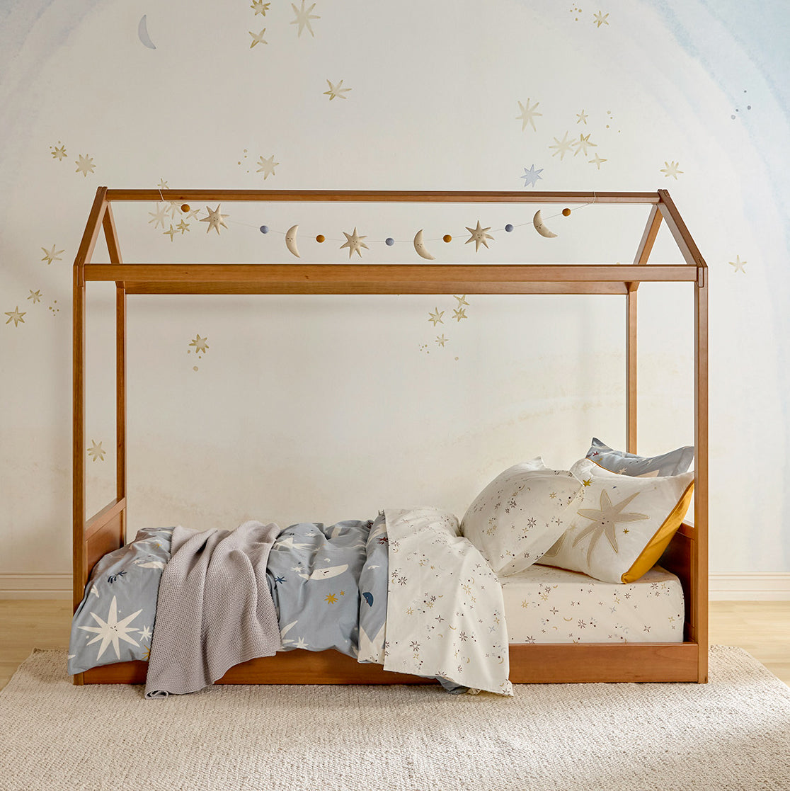 Folk Poetry Twin Duvet Cover Set