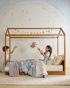 Folk Poetry Embroidered Twin Sham