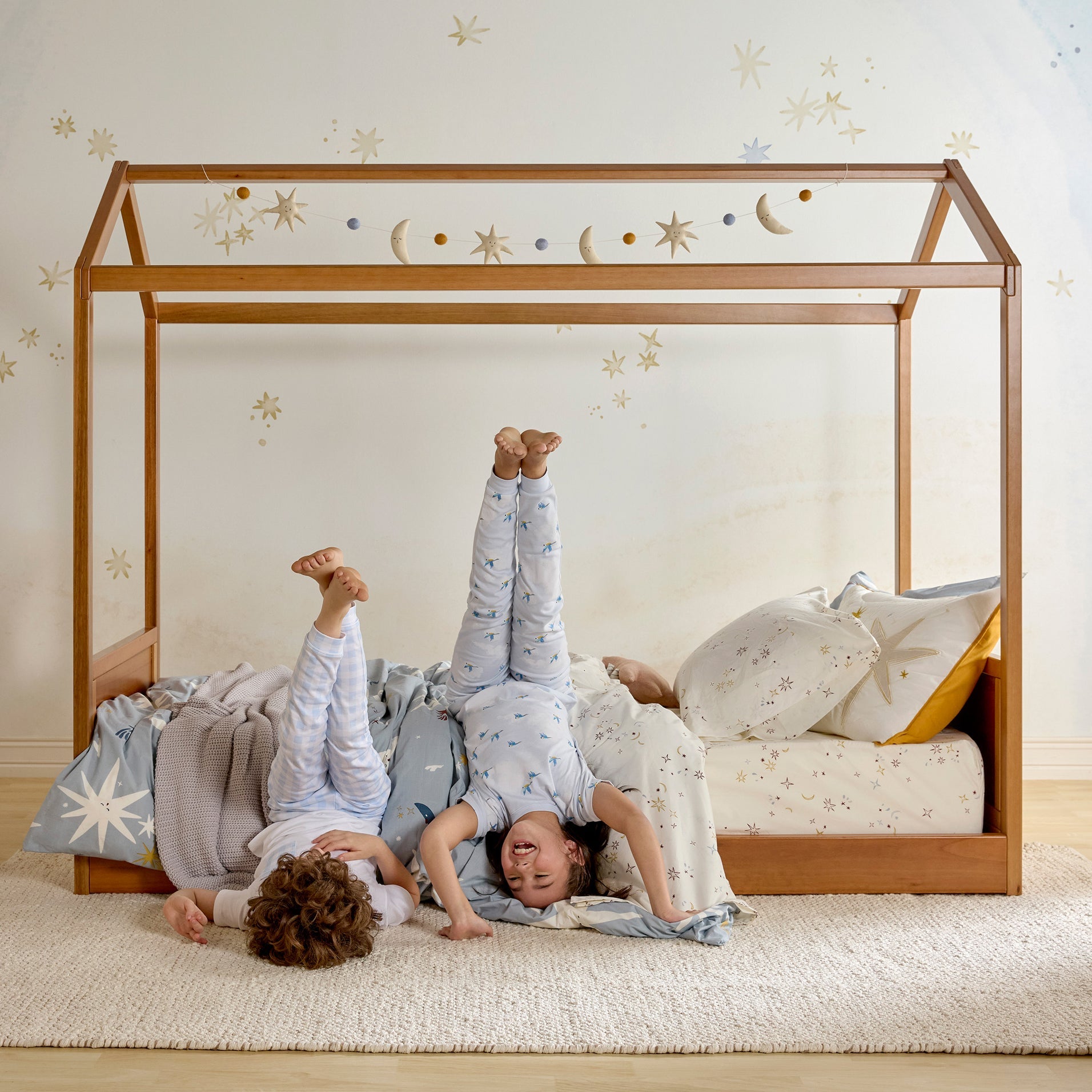 Our House Kids Bed | Convertible Montessori Floor Bed to Twin