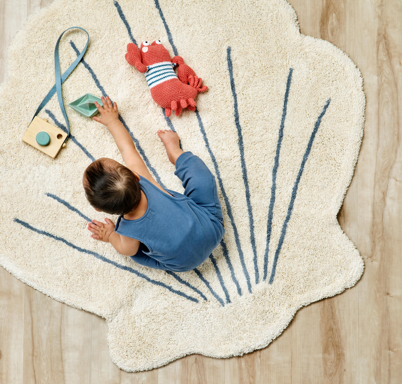 Seashell Washable Rug