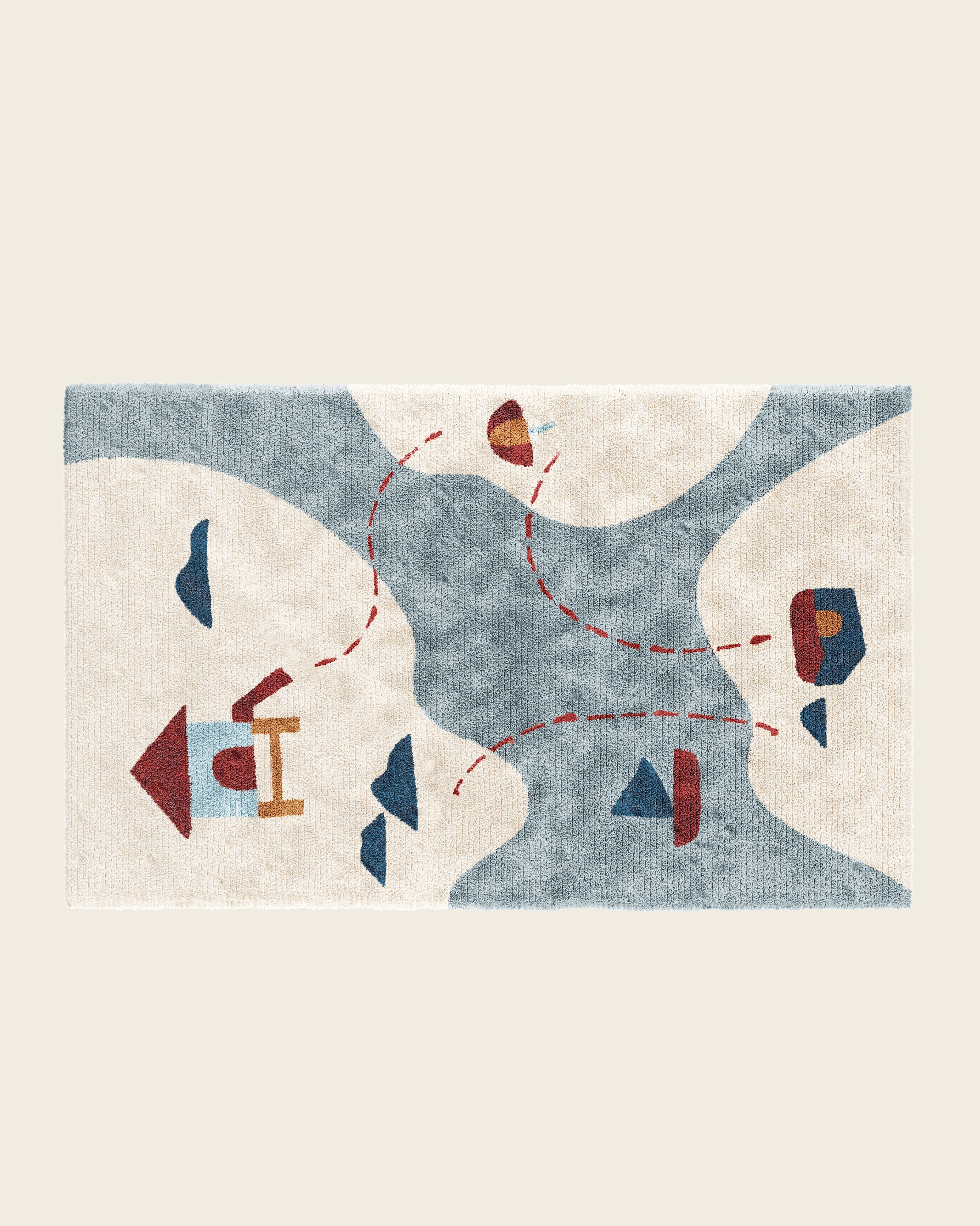 Treasure Map Washable Rug