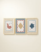 Artist's Apartment Framed Wall Art Set in Bluebell