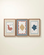 Artist's Apartment Framed Wall Art Set in Bluebell