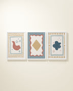 Artist's Apartment Framed Wall Art Set in Bluebell