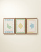 Artist's Apartment Framed Wall Art Set in Mint