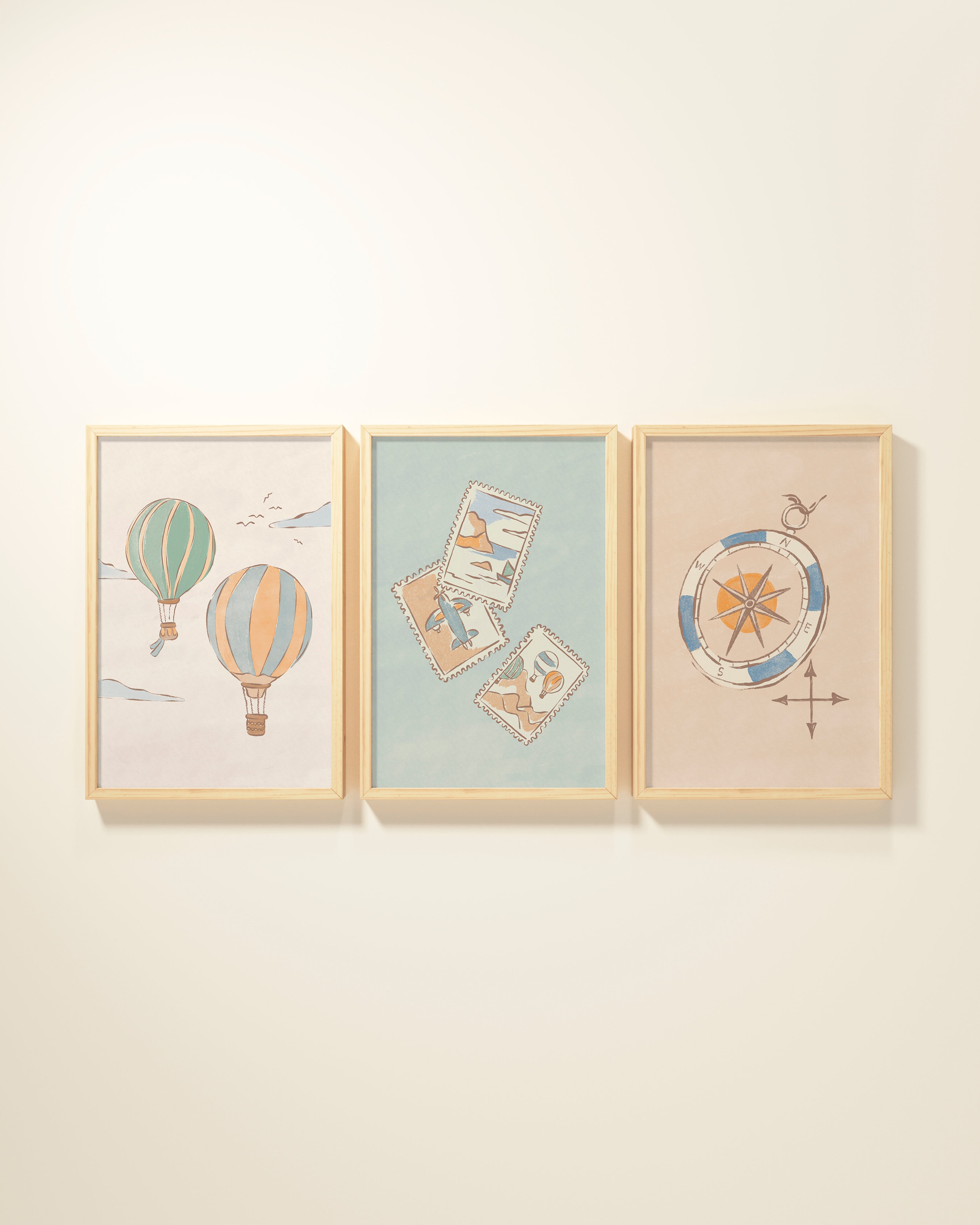 Bon Voyage Framed Wall Art Set