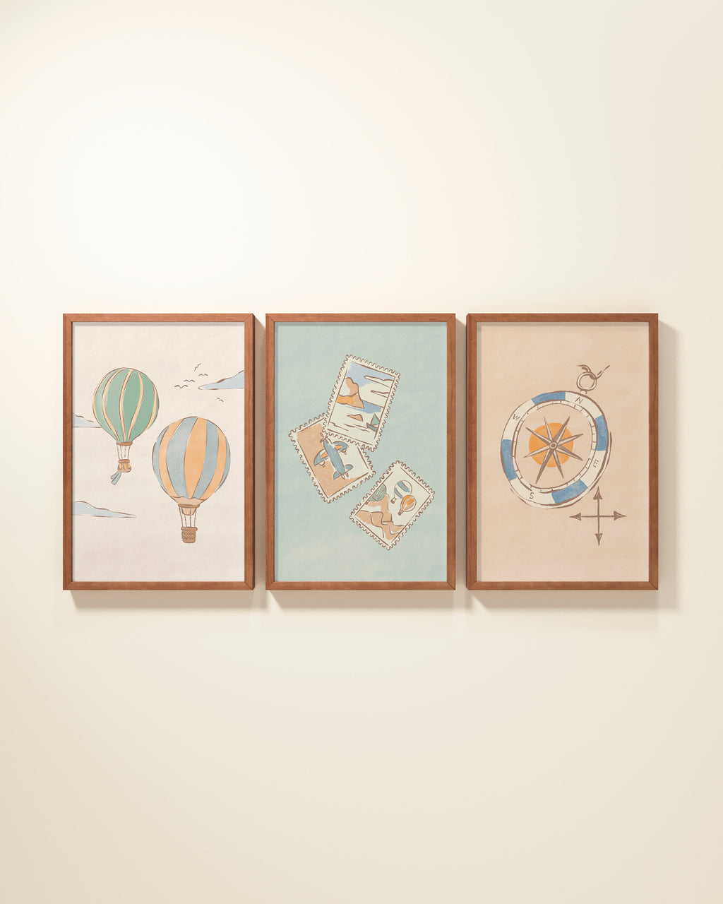 Bon Voyage Framed Wall Art Set