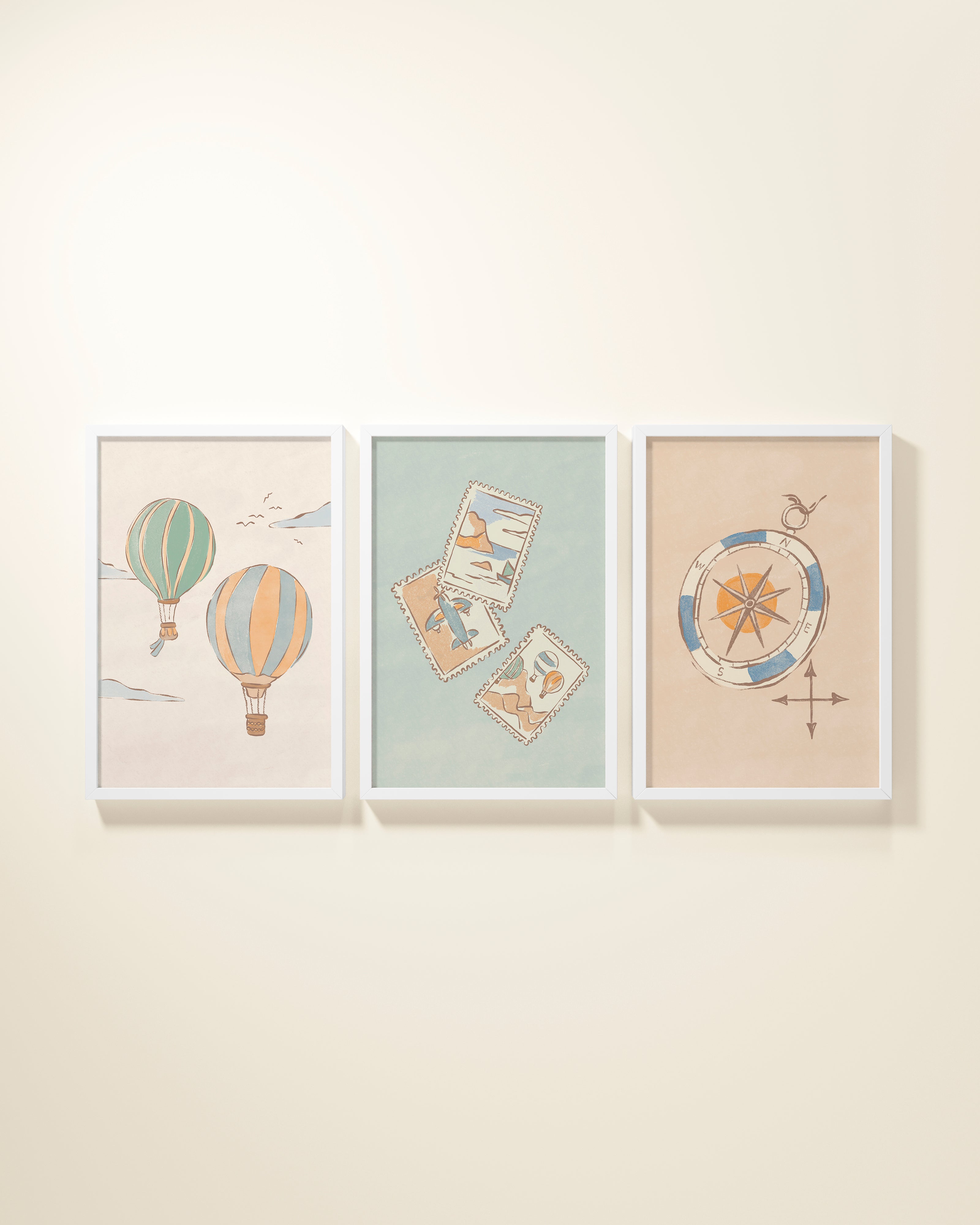 Bon Voyage Framed Wall Art Set