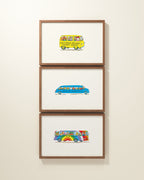 Busytown Buses Framed Wall Art Set | Richard Scarry x Nestig