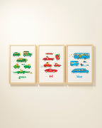 Cars & Colors Framed Wall Art Set | Richard Scarry x Nestig