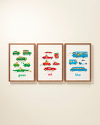 Cars & Colors Framed Wall Art Set | Richard Scarry x Nestig