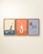 Central Park Dogs Framed Wall Art Set