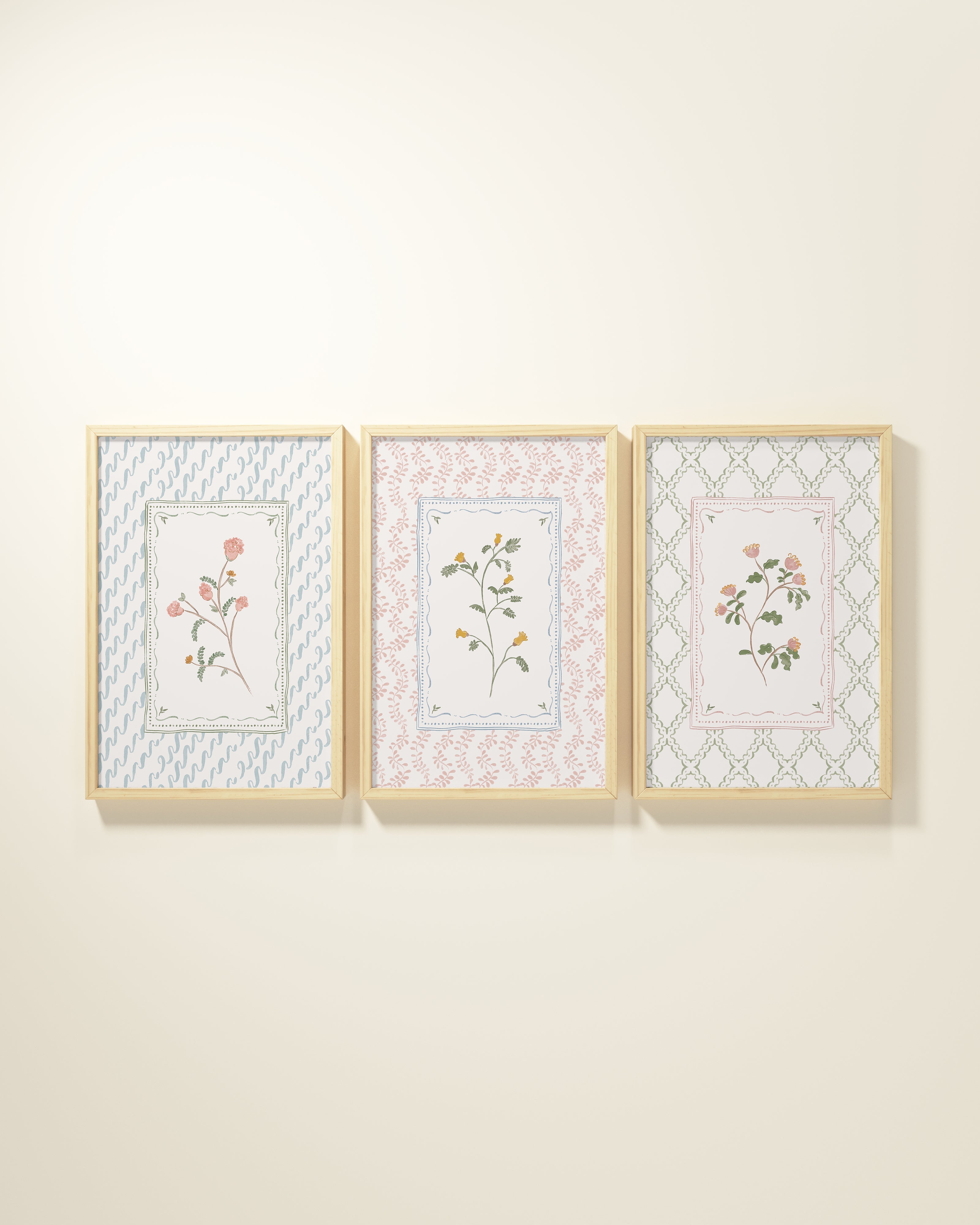 Fairy Garden Framed Wall Art Set