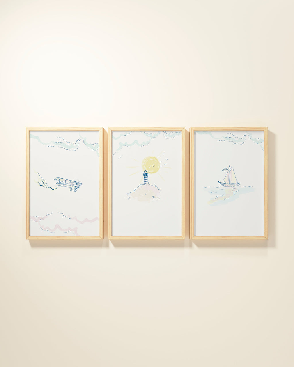 Shoreline Framed Wall Art Set
