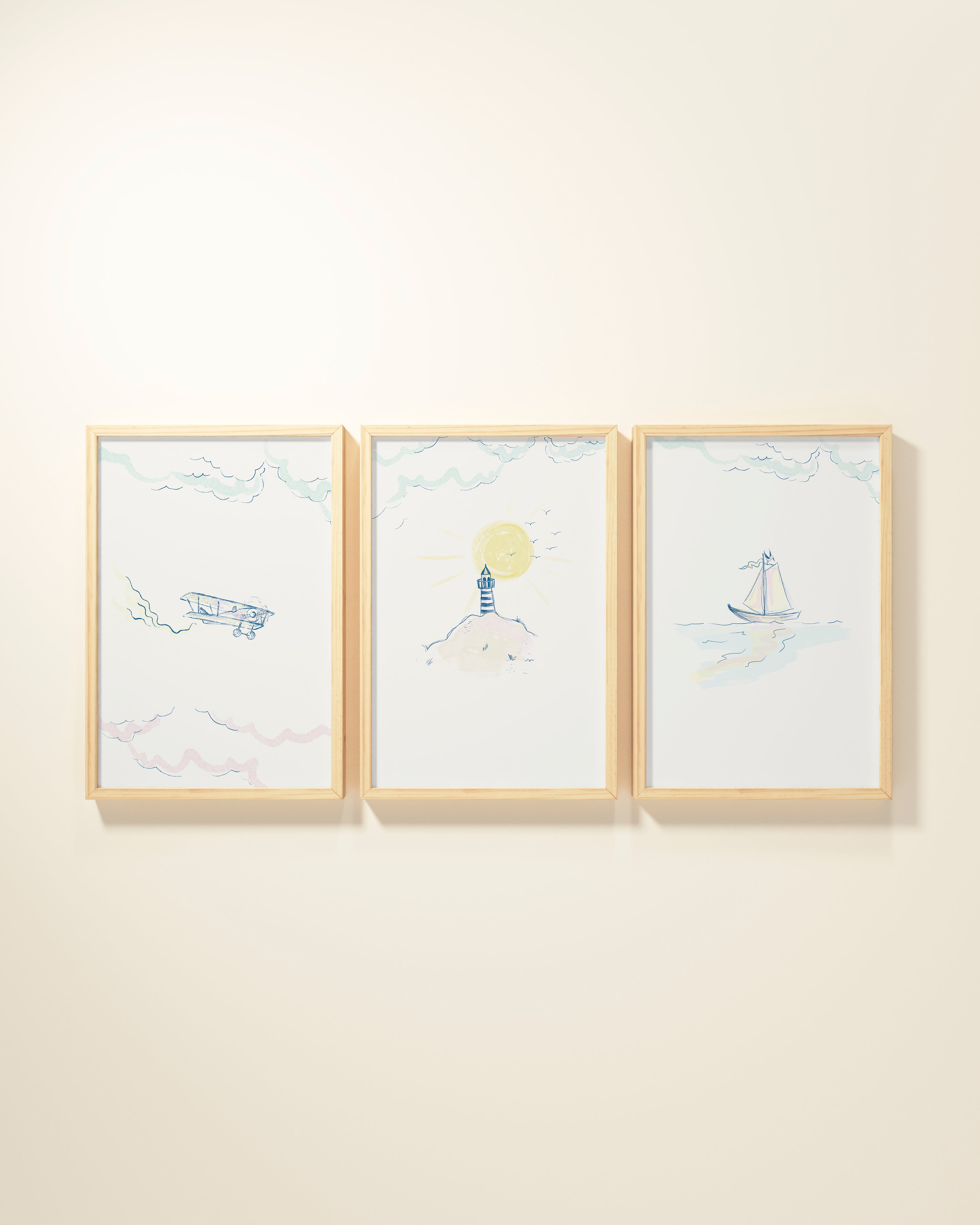 Shoreline Framed Wall Art Set