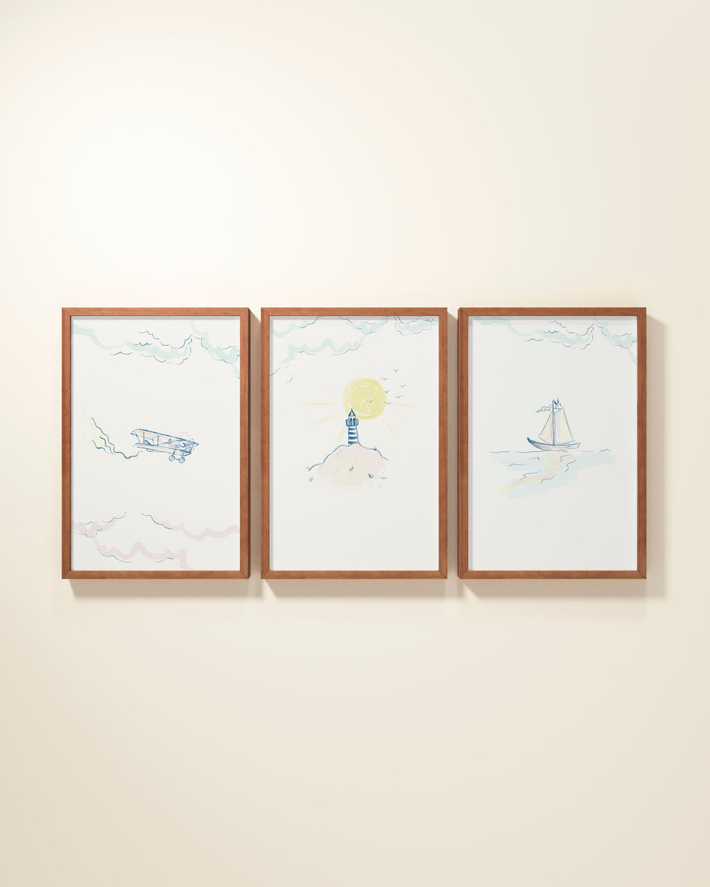Shoreline Framed Wall Art Set