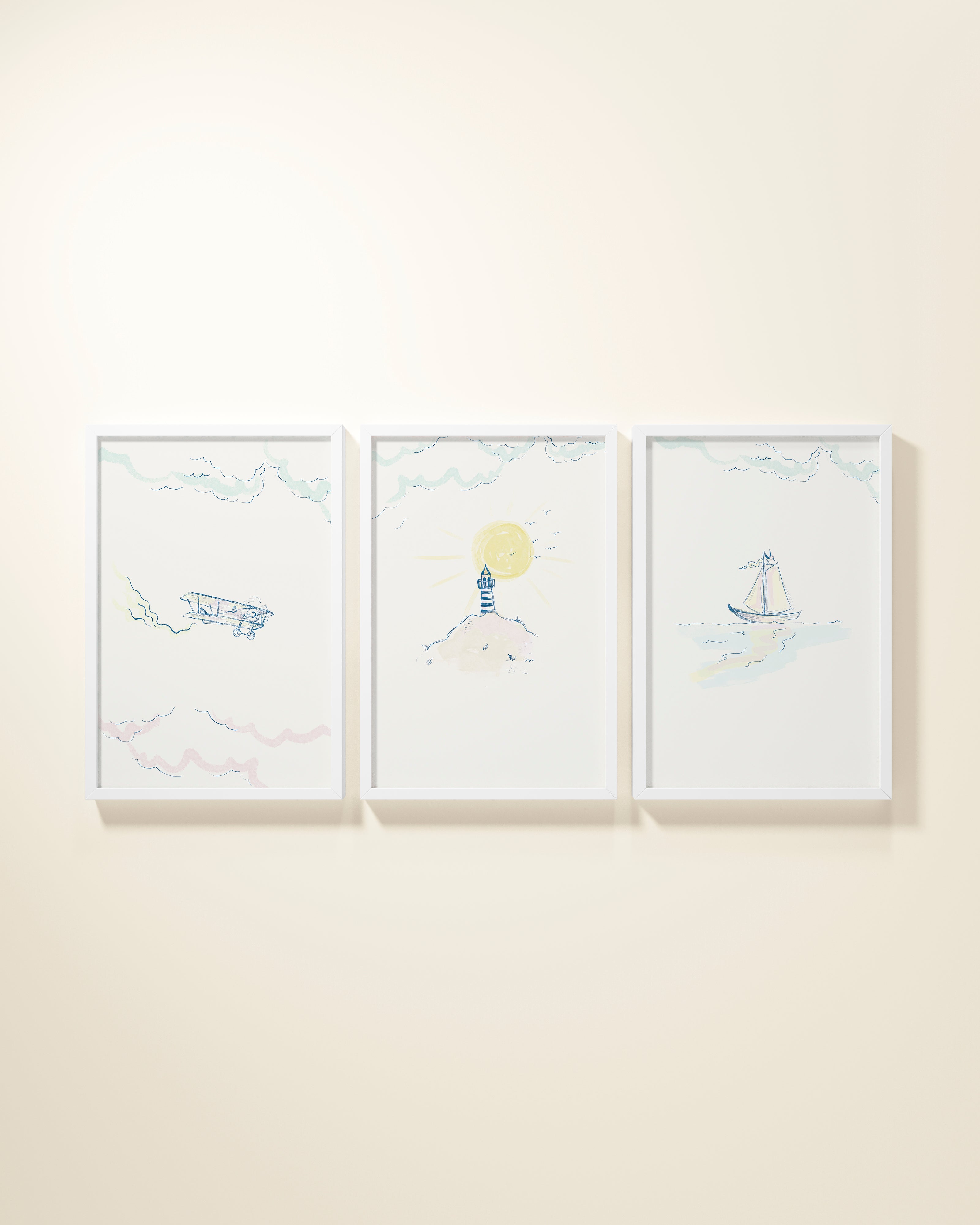 Shoreline Framed Wall Art Set
