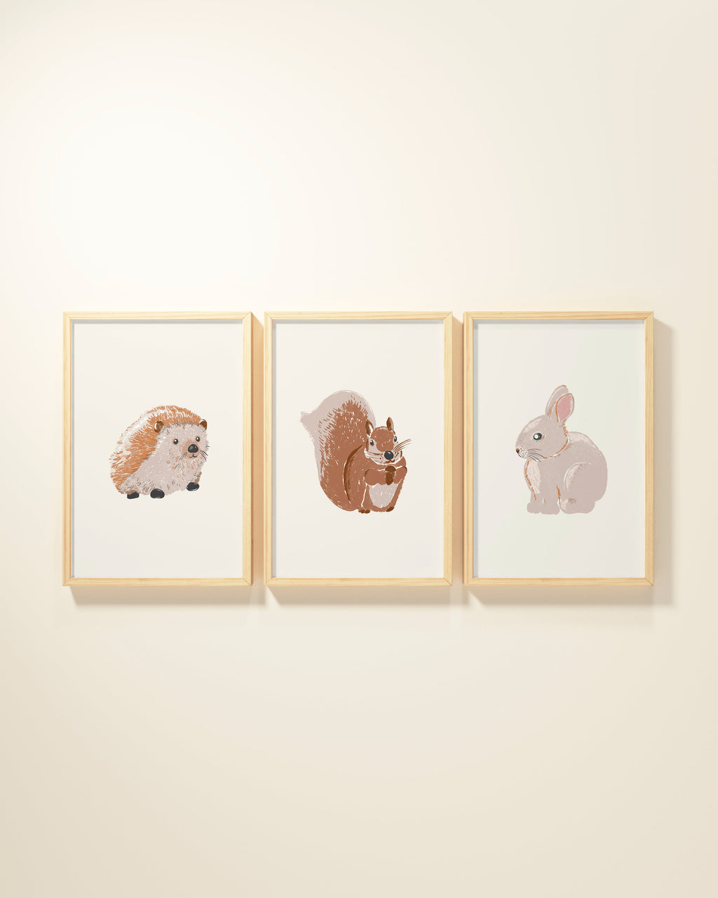 Woodland Animals Framed Wall Art Set