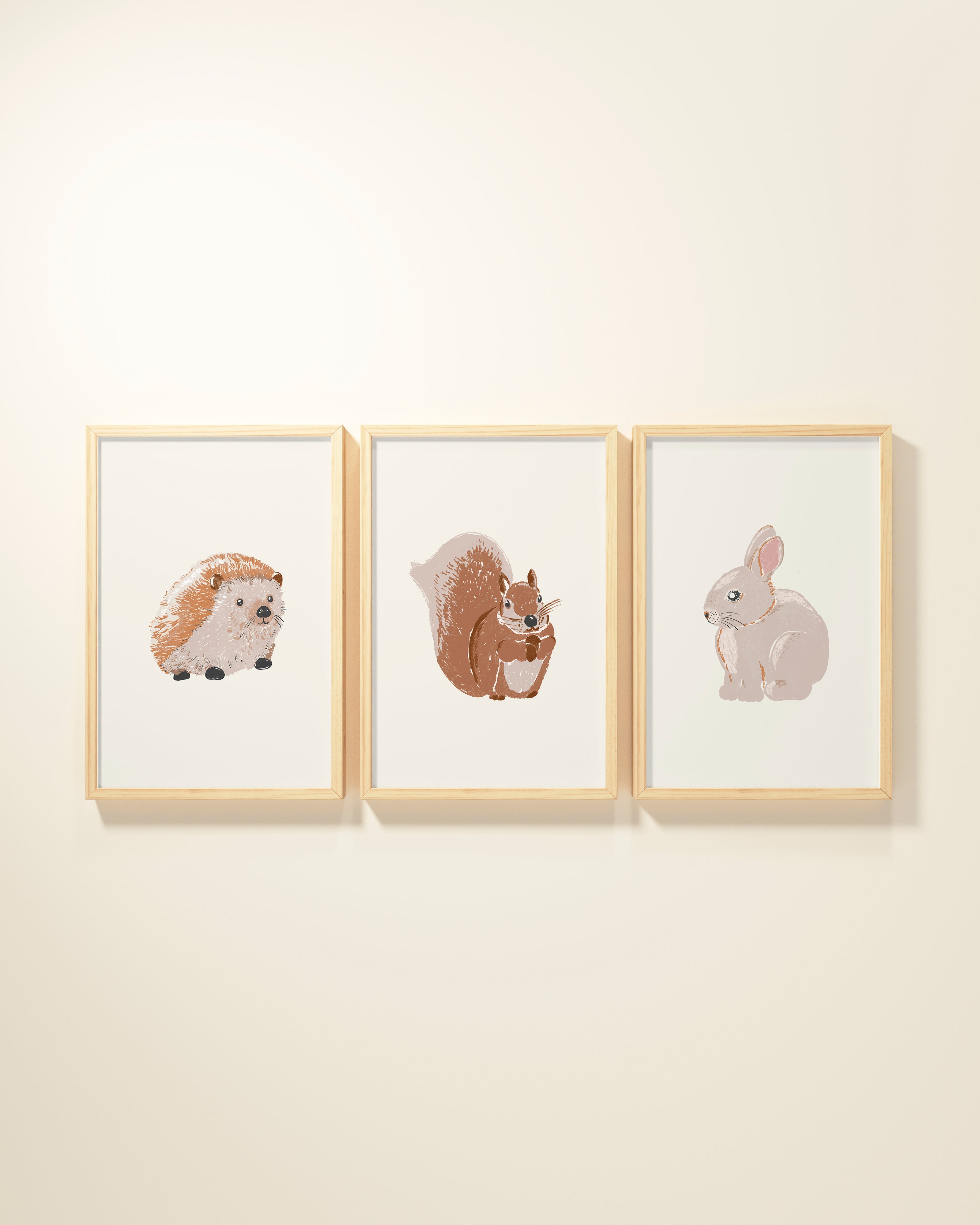 Woodland Animals Framed Wall Art Set