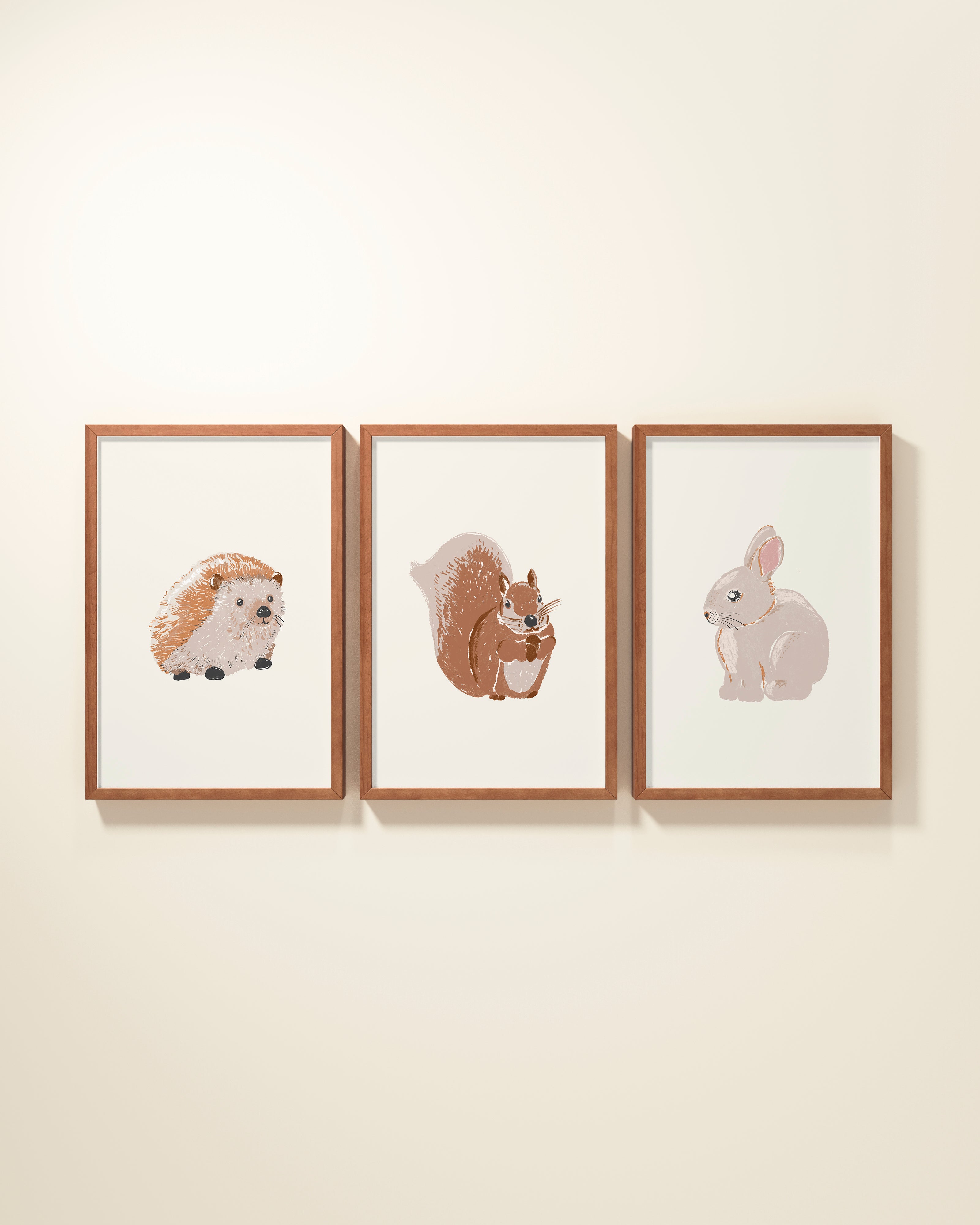 Woodland Animals Framed Wall Art Set