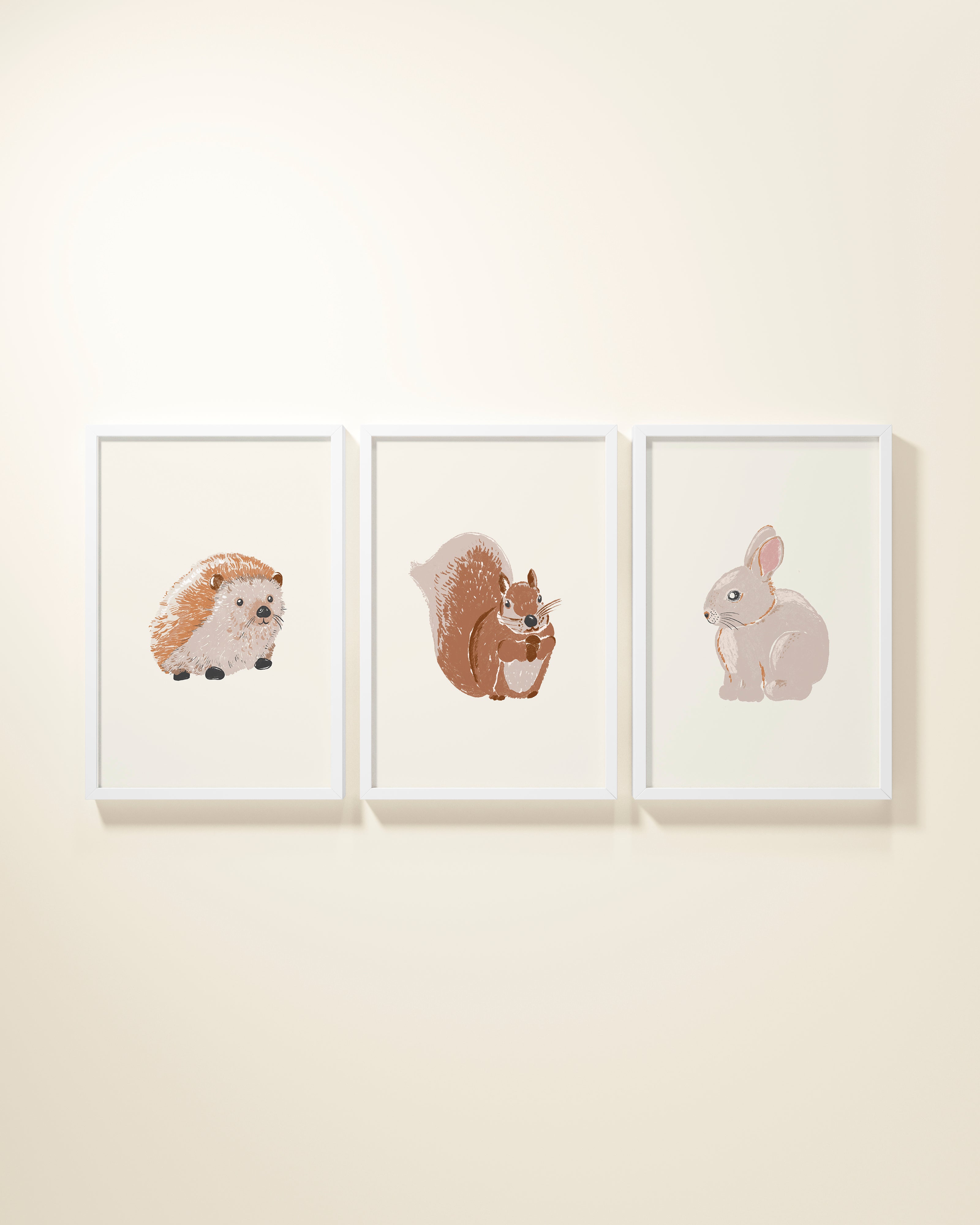 Woodland Animals Framed Wall Art Set