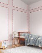 Scallop Stripe Wall Mural