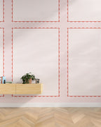 Scallop Stripe Wall Mural